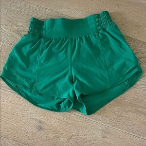 lululemon athletica Vibrant Green Athletic Shorts